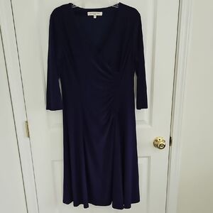 Evan Picone Purple 3/4 Length Sleeve Dress!!